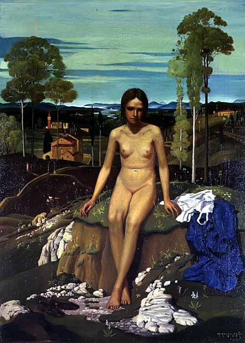 Herbert von Greifenthal Reyl-Hanisch, Frauenakt in der Landschaft (Paesaggio con nudo di donna)