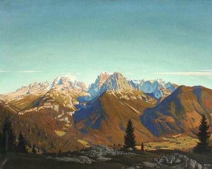 Herbert von Greifenthal Reyl-Hanisch, Gebirgslandschaft (Paesaggio montano)