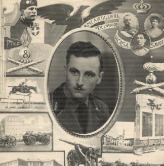 Fotografia militare di nonno Albino quand'era a Venaria