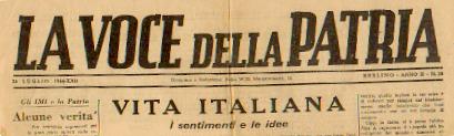 "La Voce della Patria", giornaletto propagandistico tedesco