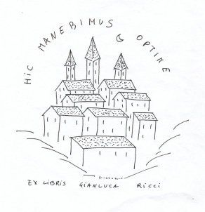 «Hic manebimus optime»: ex libris disegnato da Gianluca Ricci