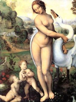 Scuola di Leonardo, Leda e il cigno